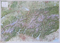 Abbildung von: 3D Reliefkarte Alpen 1:500.000 - 3D-Relief