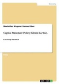 Cover: Capital Structure Policy - GRIN Verlag