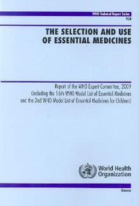 Enlarge image Cover: The Selection and Use of Essential Medicines - World Health Organization