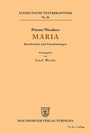 Cover: Maria - De Gruyter