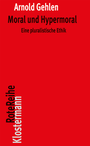 Cover: Moral und Hypermoral - Vittorio Klostermann Verlag