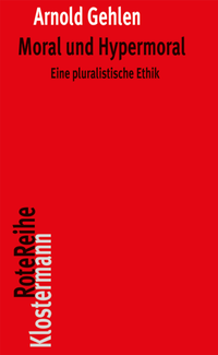 Abbildung von: Moral und Hypermoral - Vittorio Klostermann Verlag