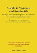 Cover: Stabilit&auml;t, Variation und Kontinuit&auml;t - Pustet, F