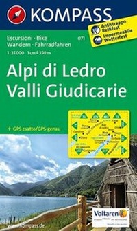 Abbildung von: Alpi di Ledro - Valli Giudicarie - KOMPASS-Karten