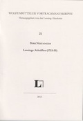 Cover: Lessings Schrifften (1753-55) - Lessing-Akademie