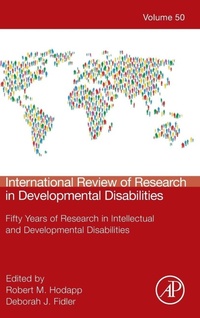 Enlarge image Cover: International Review of Research in Developmental Disabilities: Volume 50 - Academic Press