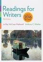 Cover: Readings for Writers, 2016 MLA Update - Wadsworth Publishing Co Inc