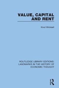 Enlarge image Cover: Value, Capital and Rent - Routledge