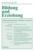 Cover: Erziehungswissenschaft in Deutschland - Quo vadis? - B&ouml;hlau
