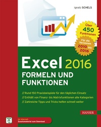 Abbildung von: Excel 2016 Formeln und Funktionen - Hanser
