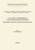 Bild: La lettre a Philemon et l'ecclesiologie paulinienne. Philemon and Pauline Ecclesiology - Peeters Publishers