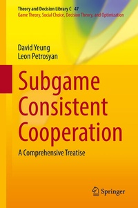 Enlarge image Cover: Subgame Consistent Cooperation - Springer