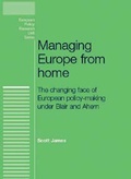 Cover: Managing Europe from Home - Manchester University Press