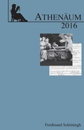 Cover: Athen&auml;um Jahrbuch der Friedrich Schlegel-Gesellellschaft - Brill Deutschland