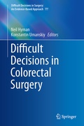 Cover: Difficult Decisions in Colorectal Surgery - Springer