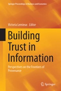 Cover: Building Trust in Information - Springer