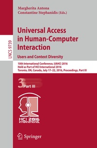 Abbildung von: Universal Access in Human-Computer Interaction. Users and Context Diversity - Springer