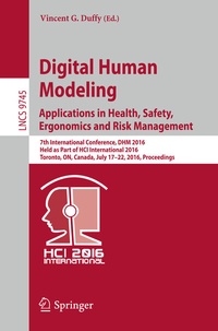 Abbildung von: Digital Human Modeling: Applications in Health, Safety, Ergonomics and Risk Management - Springer