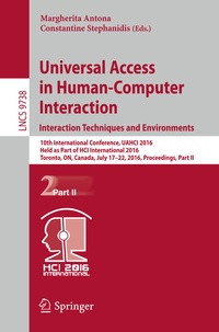 Abbildung von: Universal Access in Human-Computer Interaction. Interaction Techniques and Environments - Springer