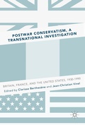 Cover: Postwar Conservatism, A Transnational Investigation - Palgrave Macmillan