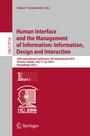 Cover: Human Interface and the Management of Information: Information, Design and Interaction - Springer