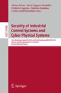 Cover: Security of Industrial Control Systems and Cyber Physical Systems - Springer