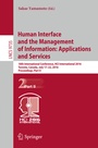 Cover: Human Interface and the Management of Information: Applications and Services - Springer