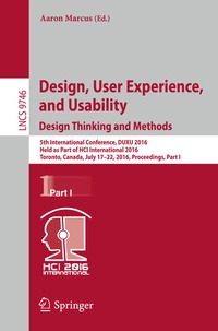 Abbildung von: Design, User Experience, and Usability: Design Thinking and Methods - Springer