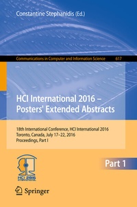 Abbildung von: HCI International 2016 - Posters' Extended Abstracts - Springer