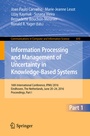 Cover: Information Processing and Management of Uncertainty in Knowledge-Based Systems - Springer