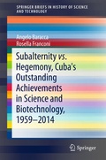 Cover: Subalternity vs. Hegemony, Cuba's Outstanding Achievements in Science and Biotechnology, 1959-2014 - Springer