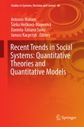 Cover: Recent Trends in Social Systems: Quantitative Theories and Quantitative Models - Springer