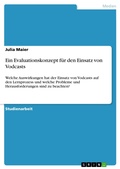 Cover: Ein Evaluationskonzept f&uuml;r den Einsatz von Vodcasts - GRIN Verlag