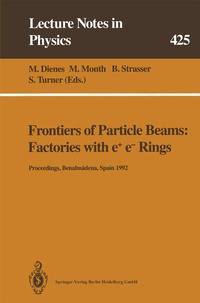 Abbildung von: Frontiers of Particle Beams: Factories with e+ e- Rings - Springer
