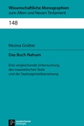 Cover: Das Buch Nahum - Vandenhoeck & Ruprecht