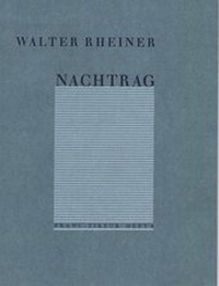 Enlarge image Cover: Nachtrag - Ludewig, P