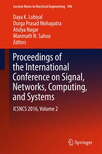 Enlarge image Cover: Proceedings of the International Conference on Signal, Networks, Computing, and Systems - Springer
