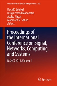 Enlarge image Cover: Proceedings of the International Conference on Signal, Networks, Computing, and Systems - Springer
