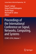 Cover: Proceedings of the International Conference on Signal, Networks, Computing, and Systems - Springer
