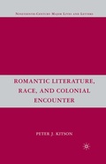 Cover: Romantic Literature, Race, and Colonial Encounter - Palgrave MacMillan
