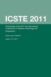 Enlarge image Cover: 3rd International Conference on Software Technology and Engineering (ICSTE 2011) - American Society of Mechanical Engineers,U.S.
