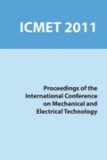 Cover: 3rd International Conference on Mechanical and Electrical Technology (ICMET-China 2011) - American Society of Mechanical Engineers,U.S.