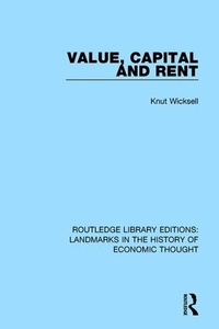 Enlarge image Cover: Value, Capital and Rent - Routledge