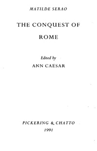 Enlarge image Cover: The Conquest of Rome by Matilde Serao - Routledge