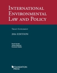 Bild: International Environmental Law and Policy Treaty 2016 Supplement - Foundation Press