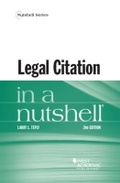 Cover: Legal Citation in a Nutshell - West Academic Press