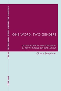 Abbildung von: One Word, Two Genders - Peter Lang Verlag
