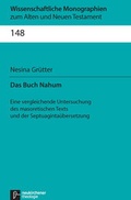 Cover: Das Buch Nahum - Vandenhoeck & Ruprecht