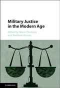 Cover: Military Justice in the Modern Age - Cambridge University Press