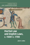 Cover: Martial Law and English Laws, c.1500-c.1700 - Cambridge University Press